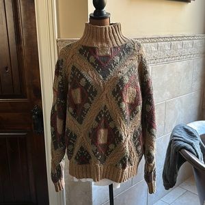 Vintage Calvin Klein Sz L Argyll Sweater